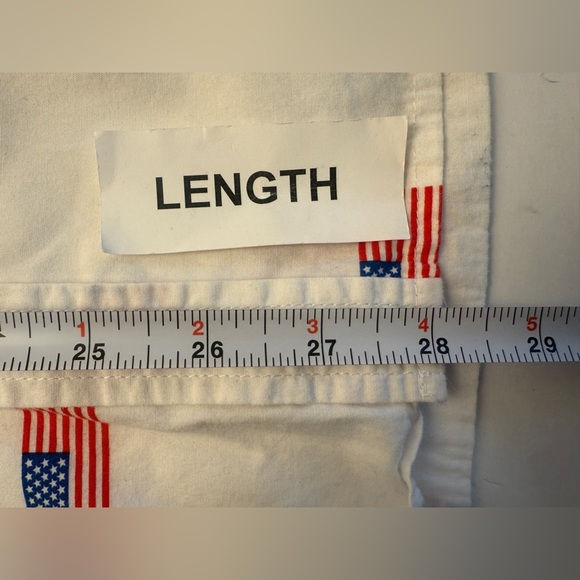 Mad Engine Men Button Up Shirt Medium White American Flag All Over Print USA - Picture 11 of 11